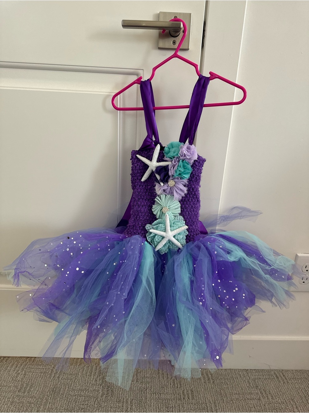 Purple Mermaid Tutu Costume Dress for Kids